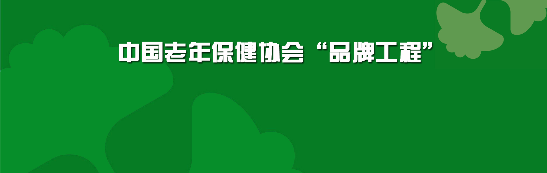 中国老年保健协会品牌工程